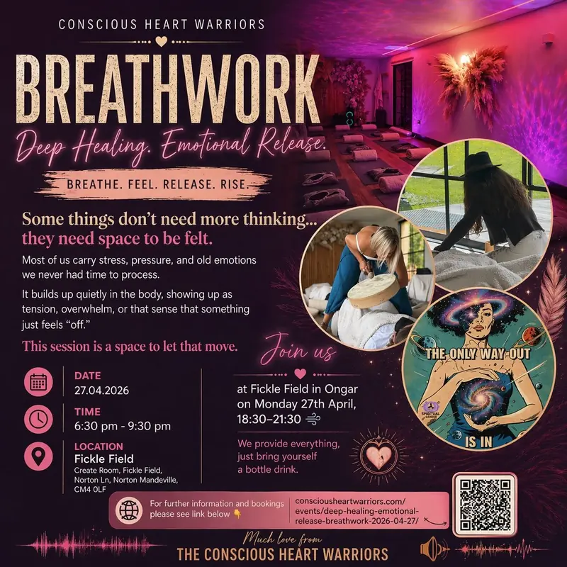 Conscious Heart Warriors Breathwork evening at Fickle Field